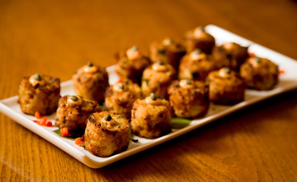 a plate of food on a table