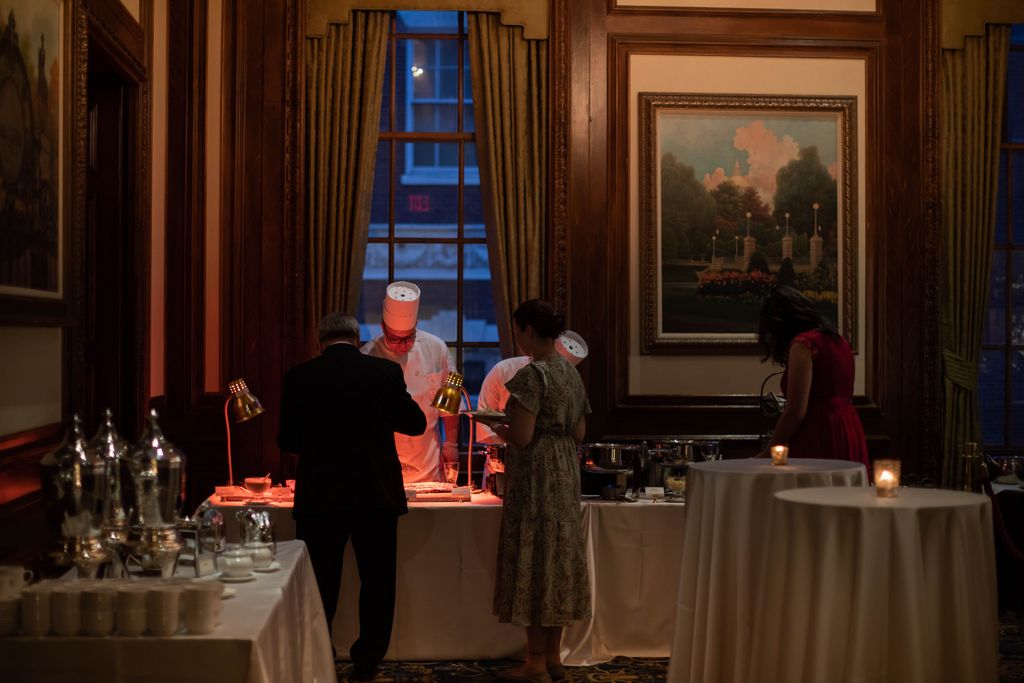 a person standing in a room