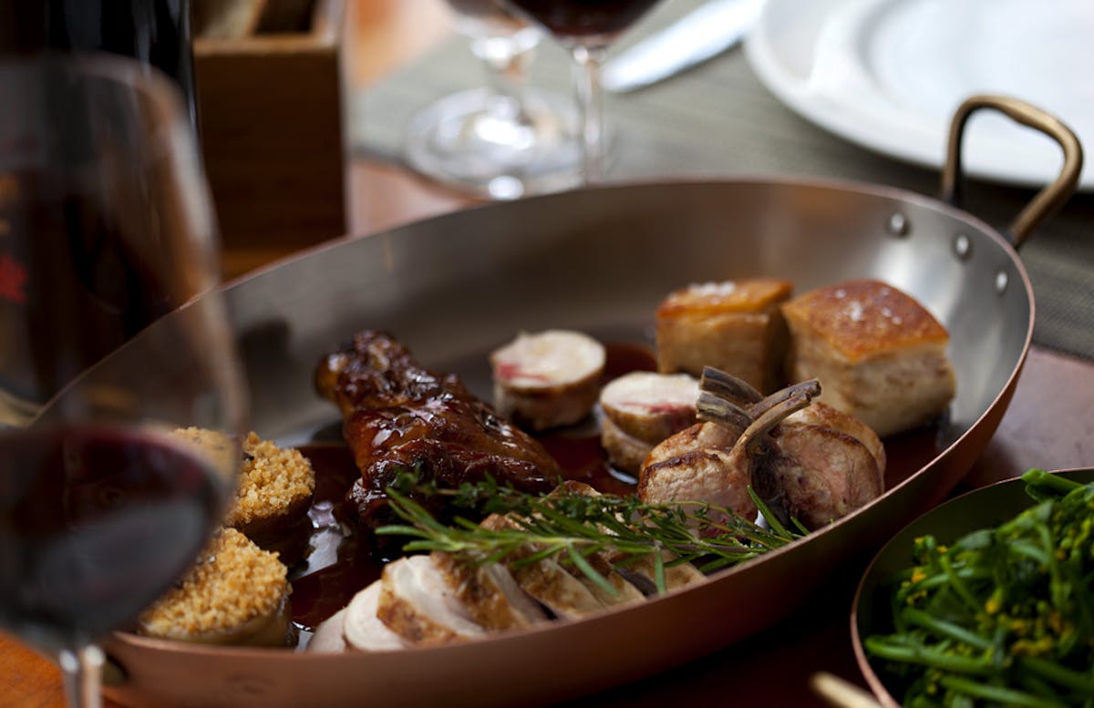 a plate of food