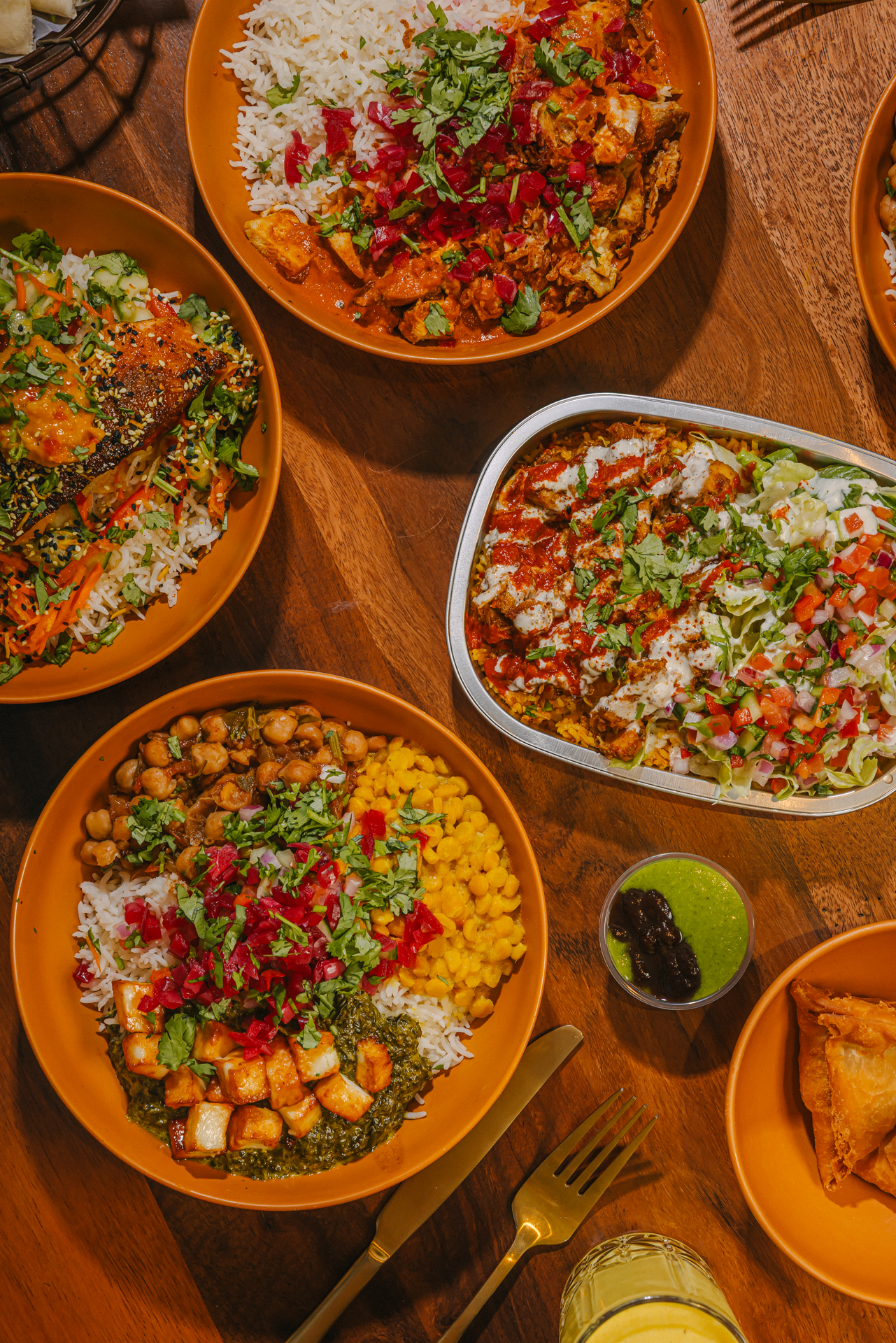 a bowl filled with different types of food on a table