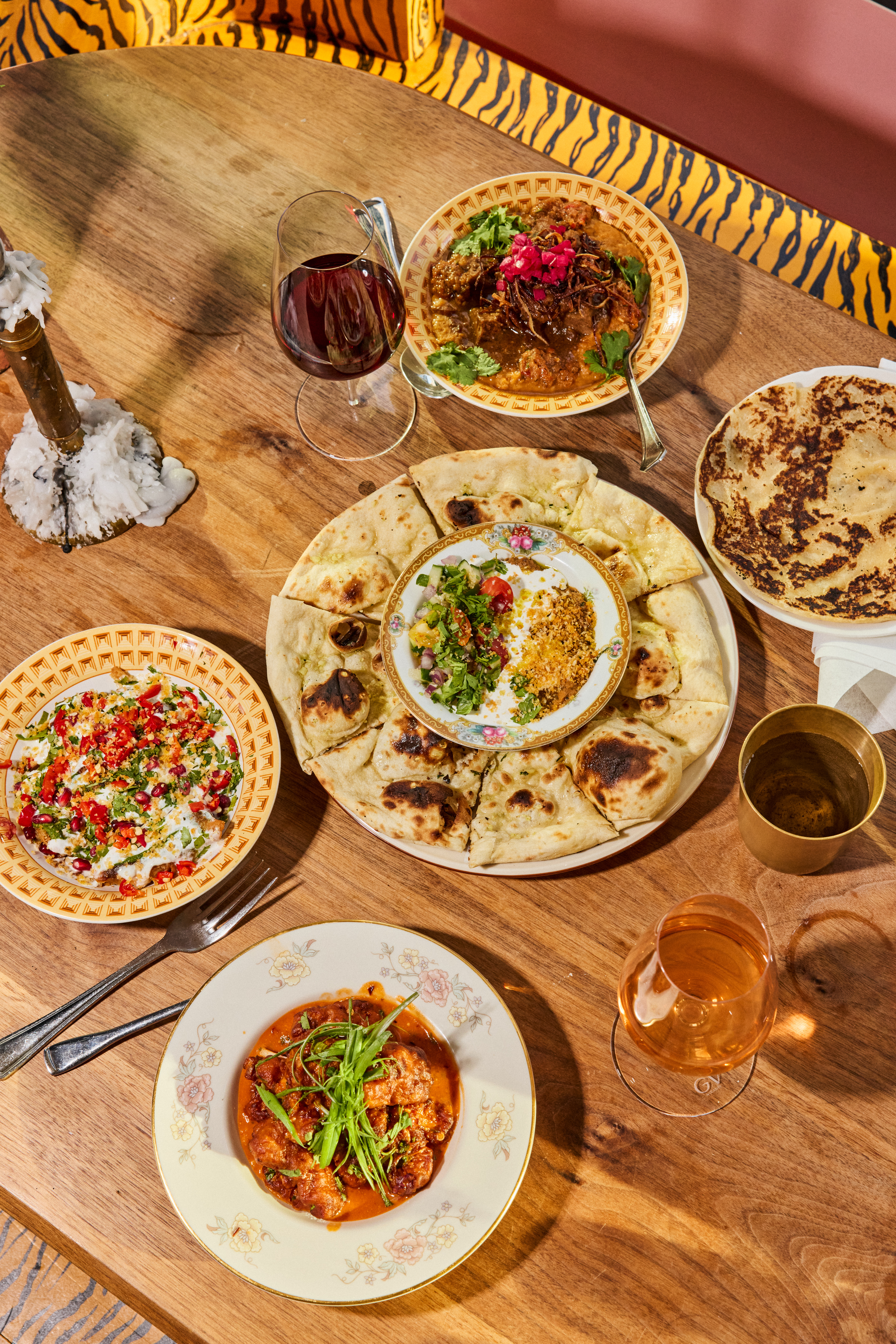 a plate of food on a table