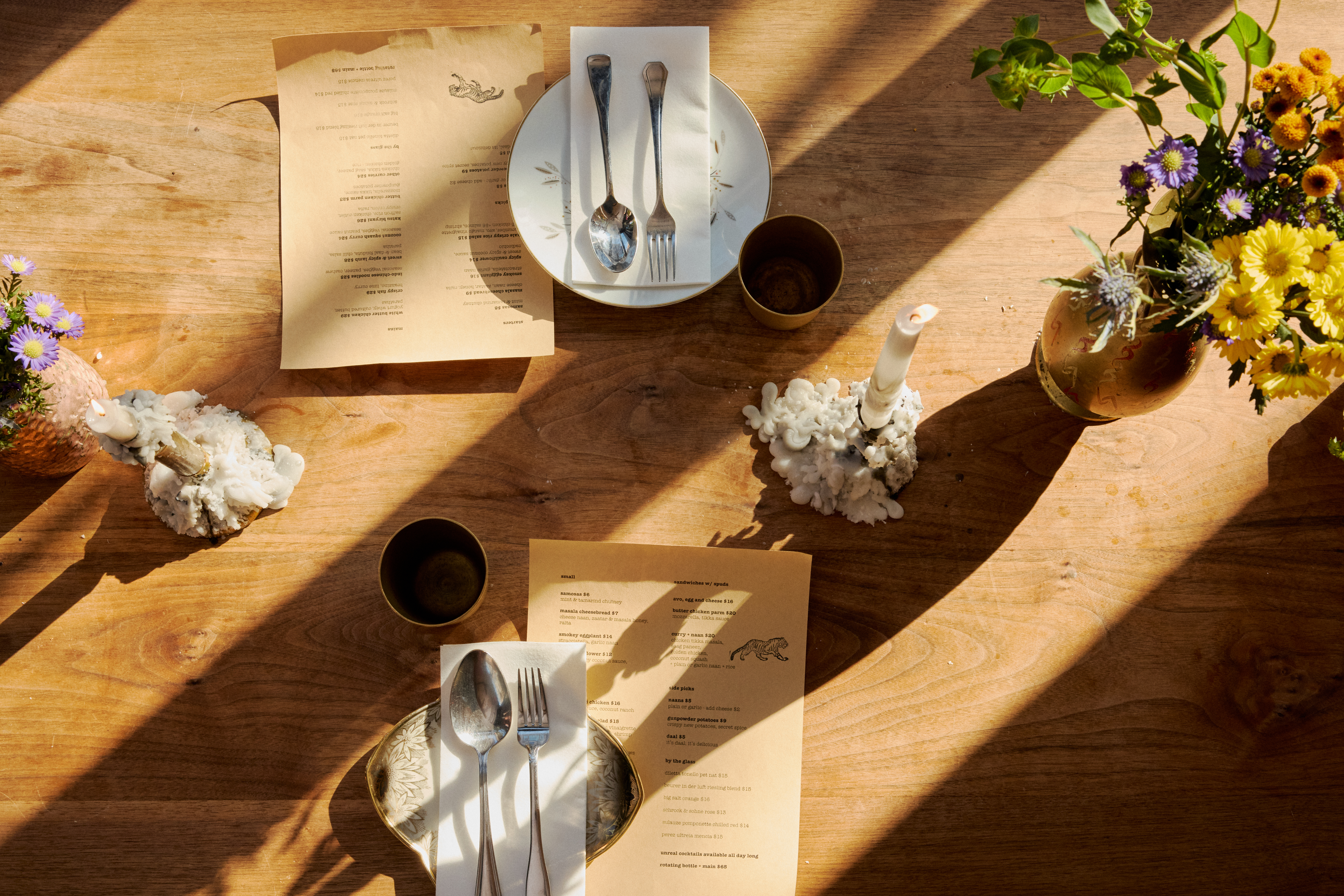 a plate of food on a table