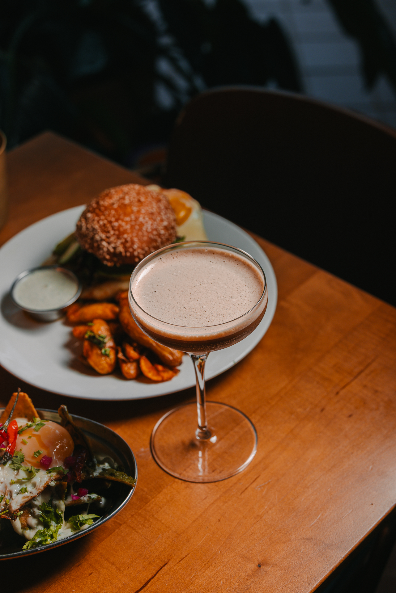a plate of food on a table