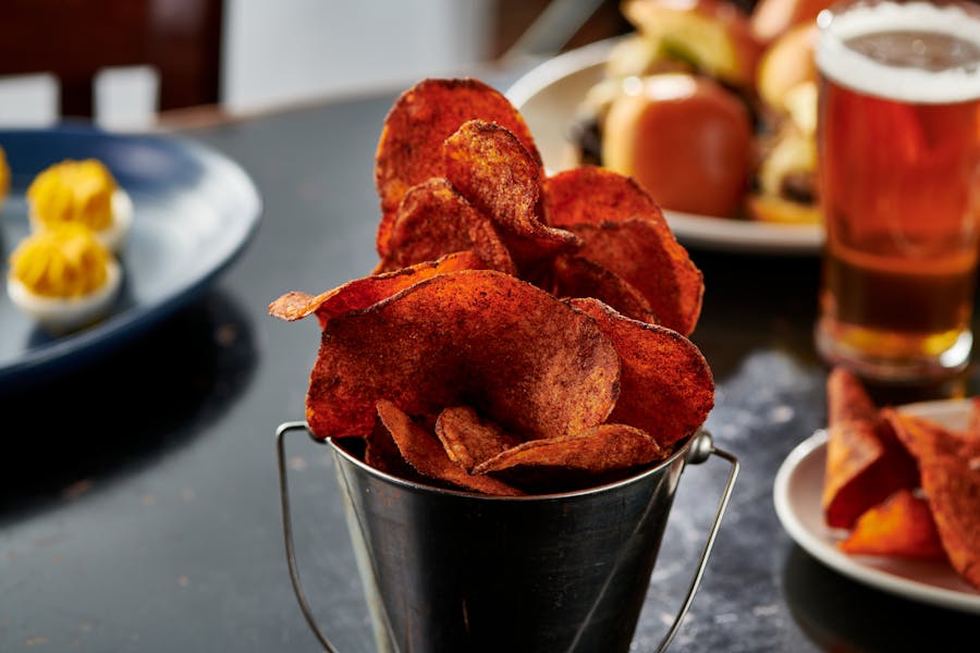 Barbecue Potato Chips Blue Smoke