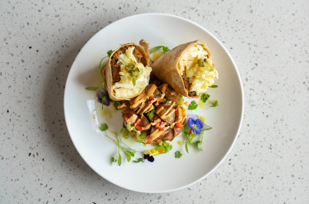 a bowl of food on a plate