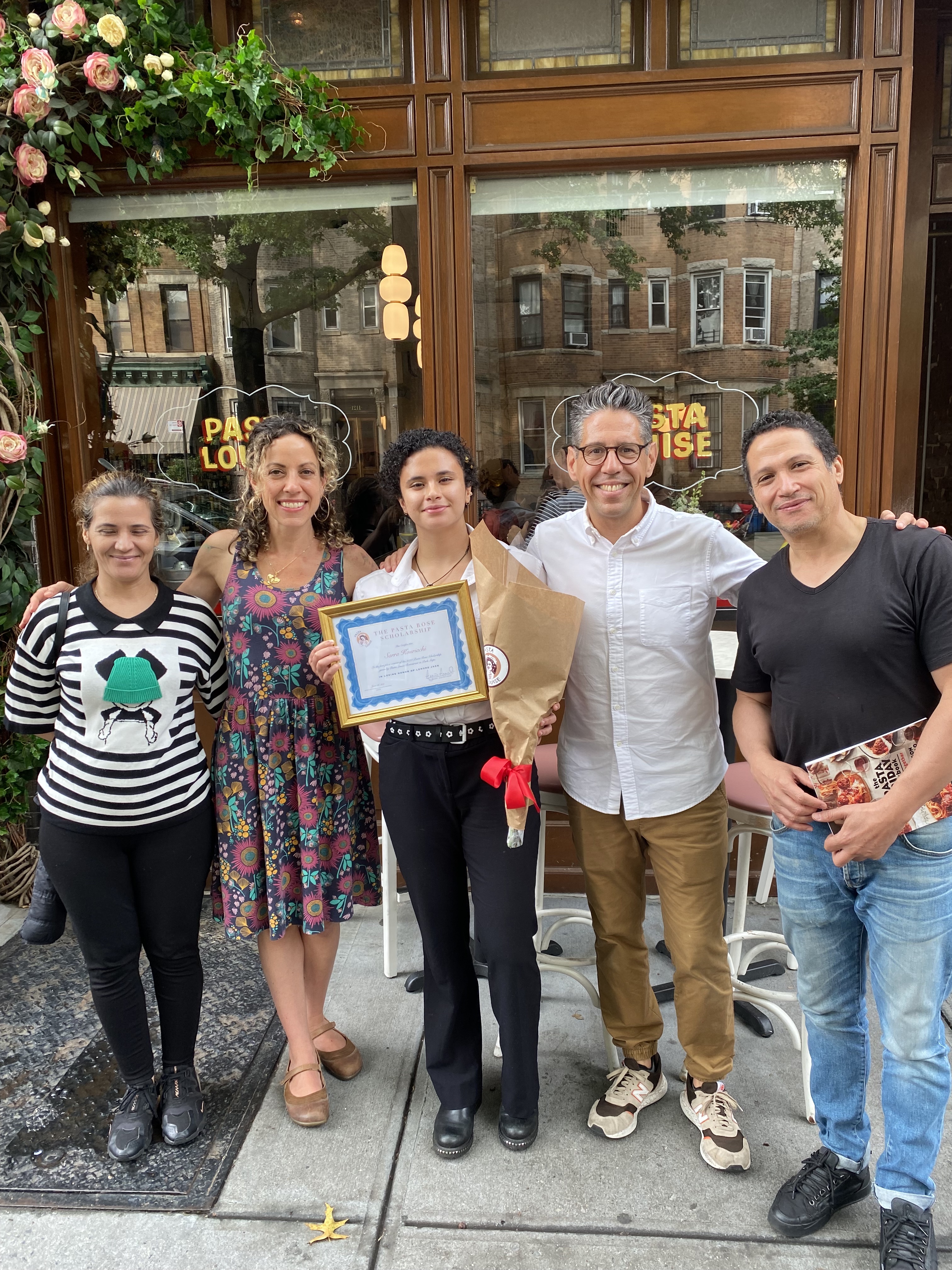 a group of people posing for a picture