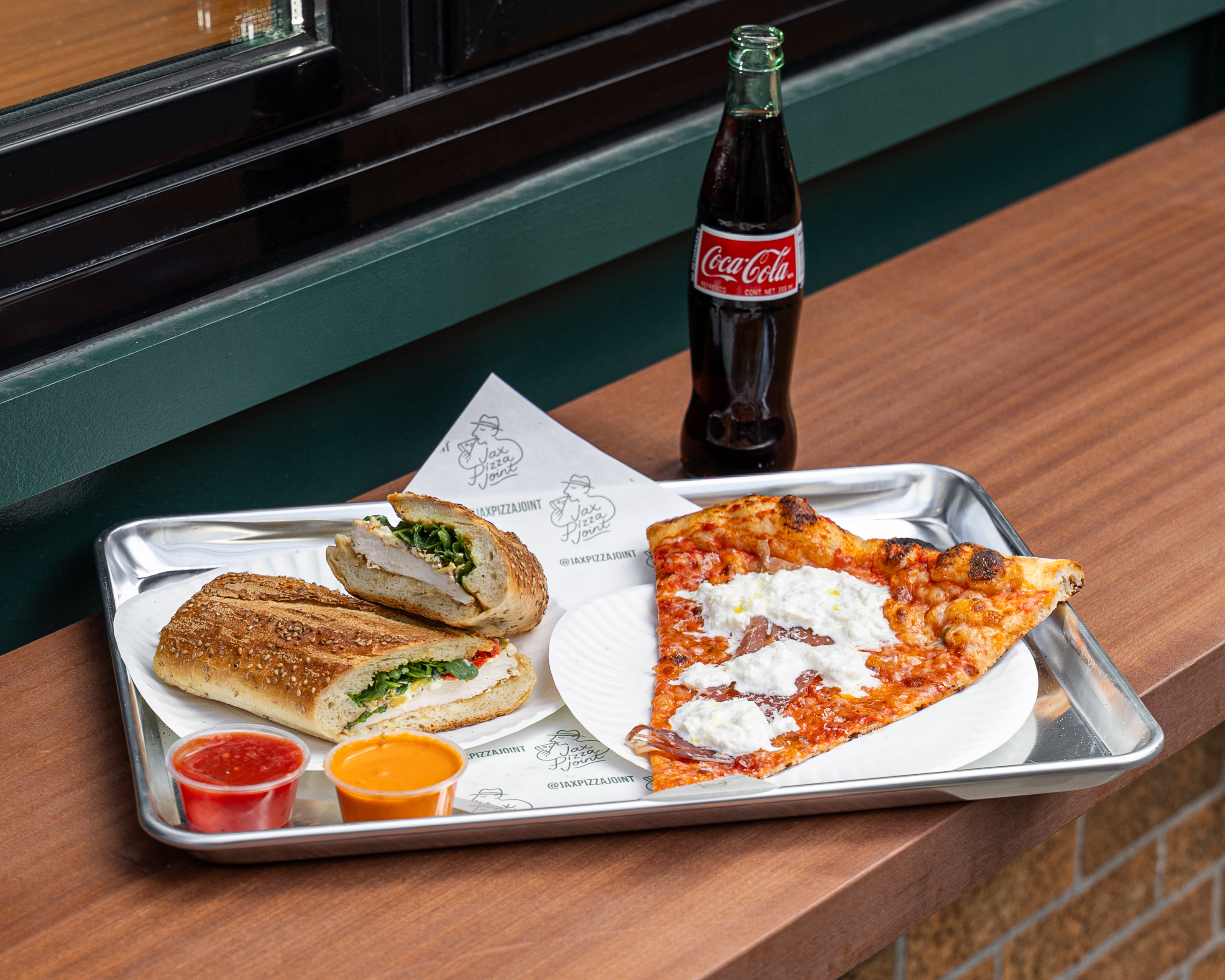 a plate of food on a table