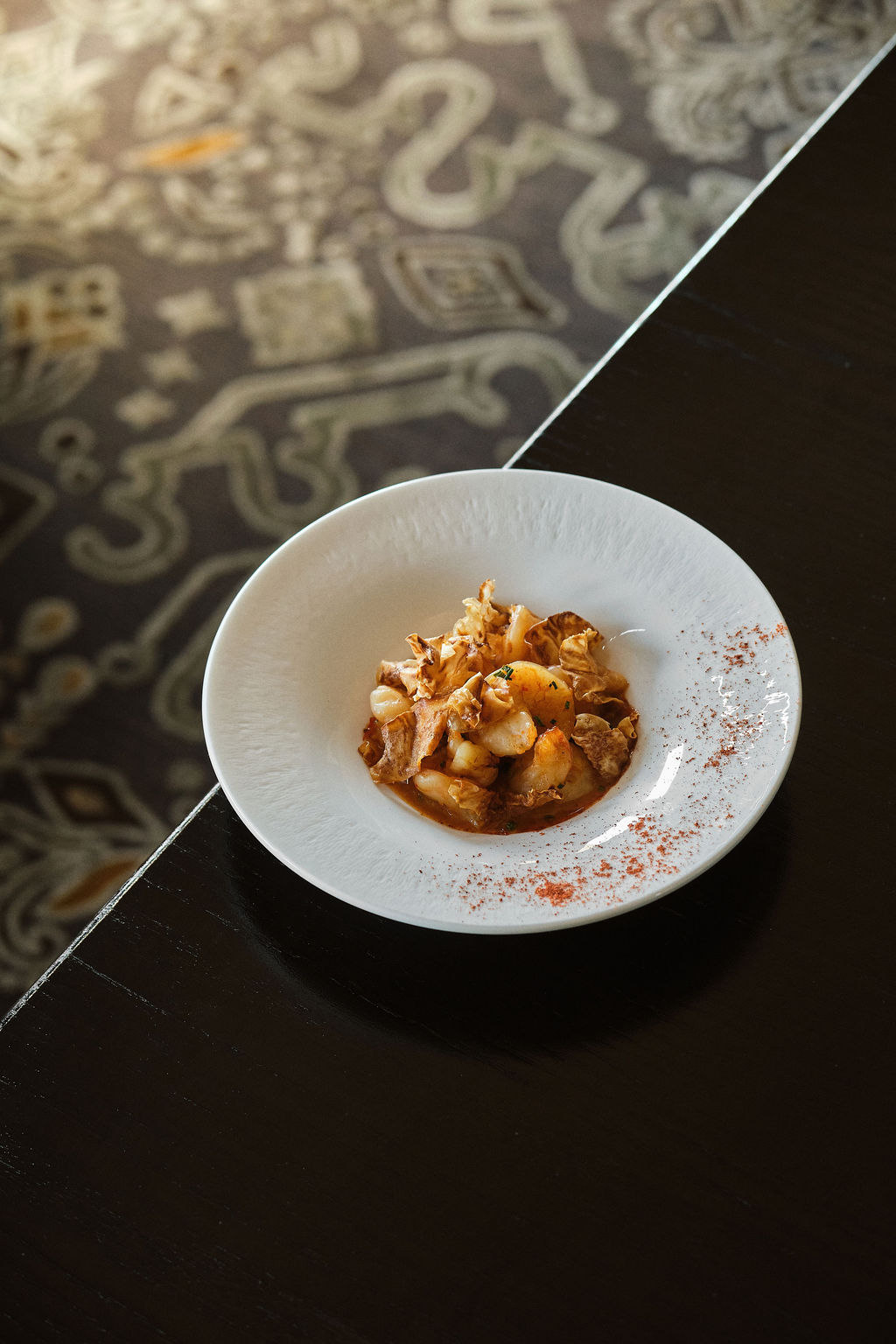 a plate of food on a table