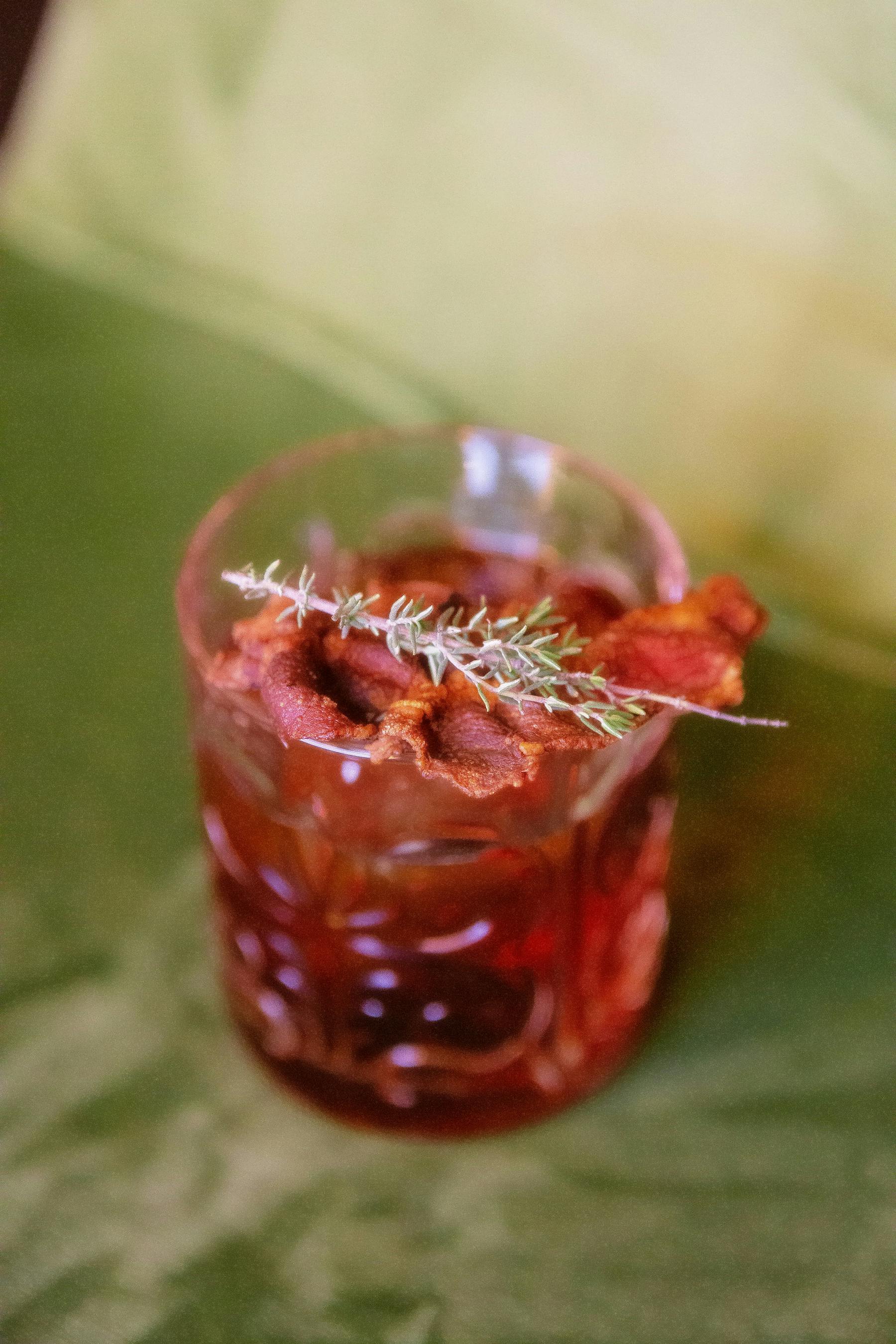 a close up of a drink