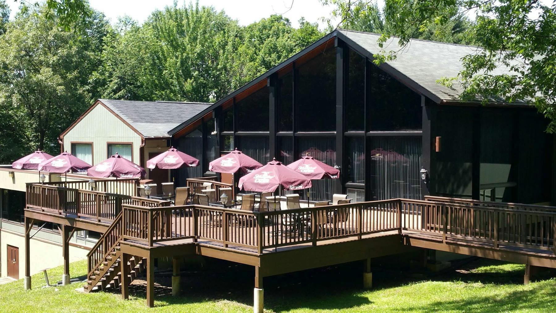 a view of the patio