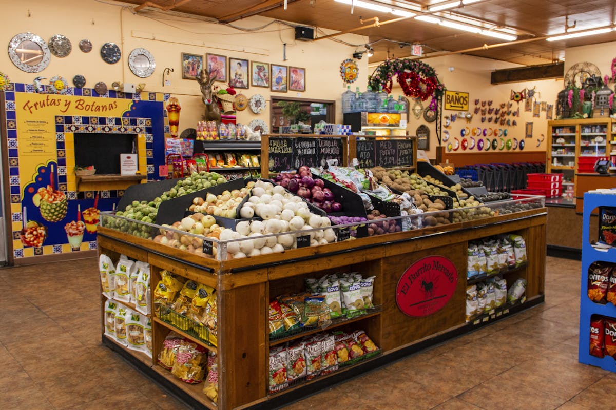 a store filled with lots of food