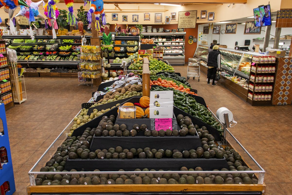 a store filled with lots of food