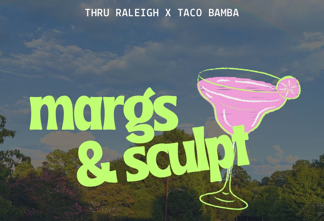 Thru Raleigh X Taco Bamba Event Graphic For Marga & Sculp Yoga class in Ridgewood shopping center