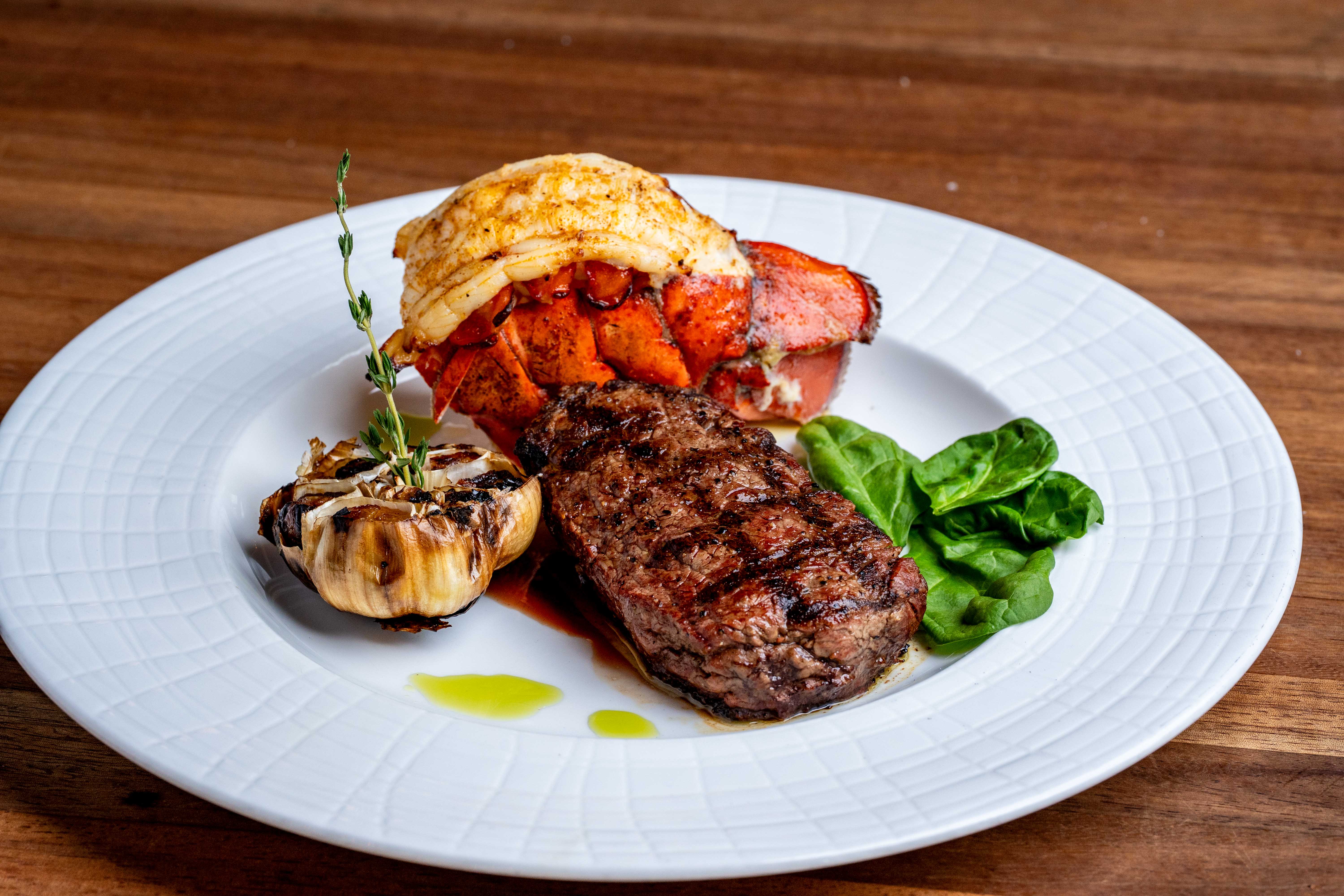 a plate of food on a table