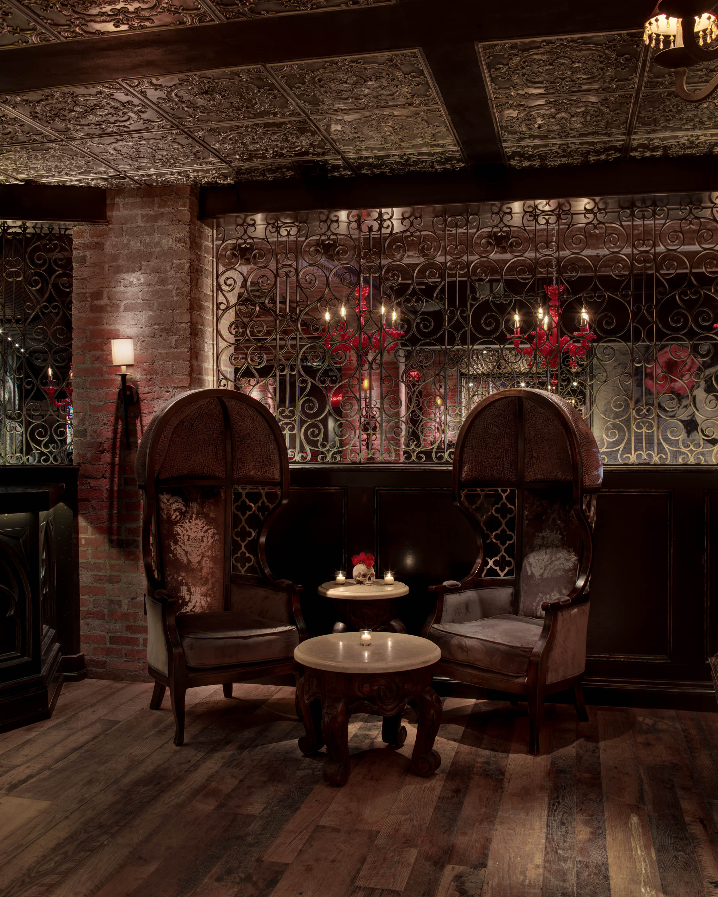 a living room filled with furniture and a fireplace