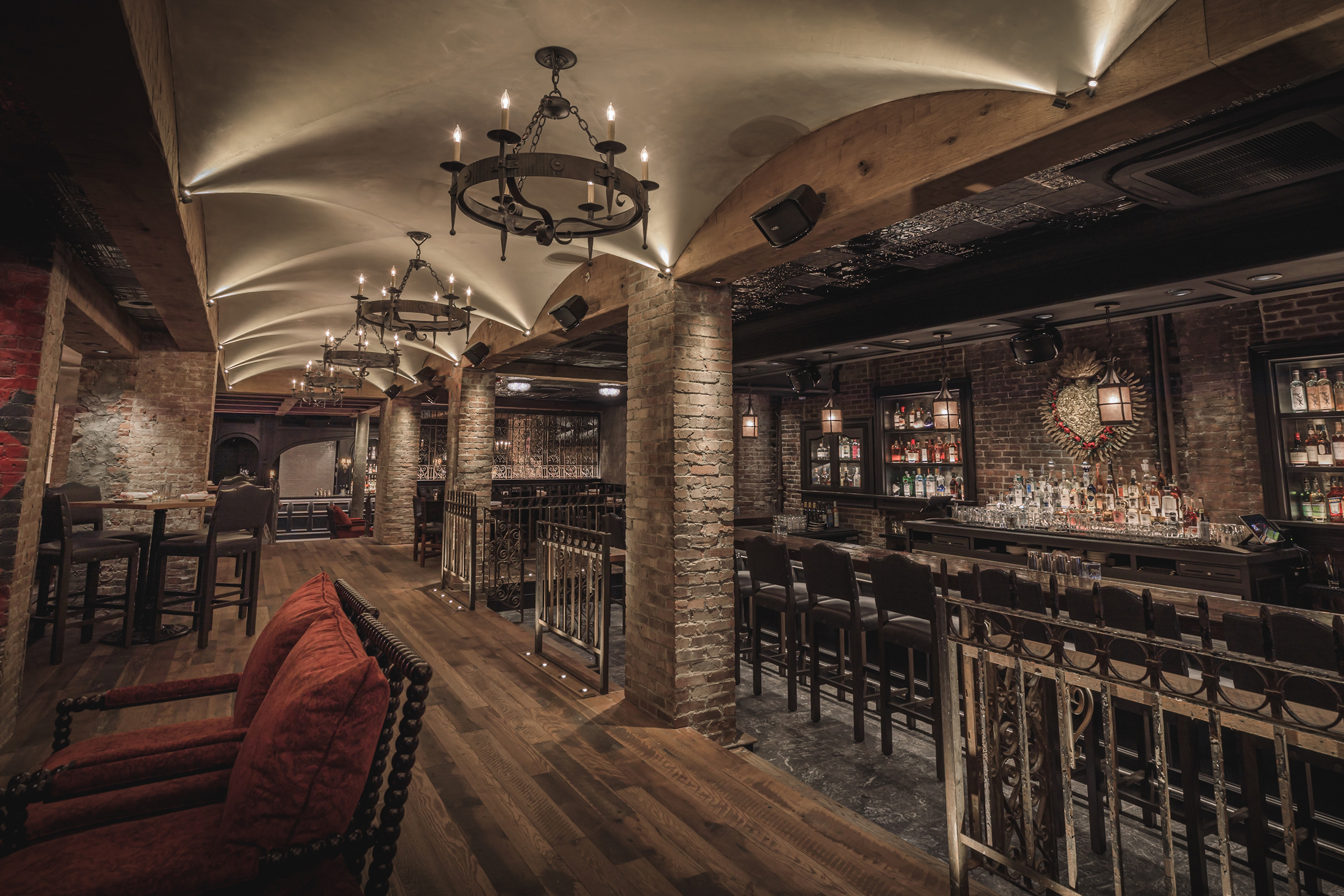 a group of people in a room