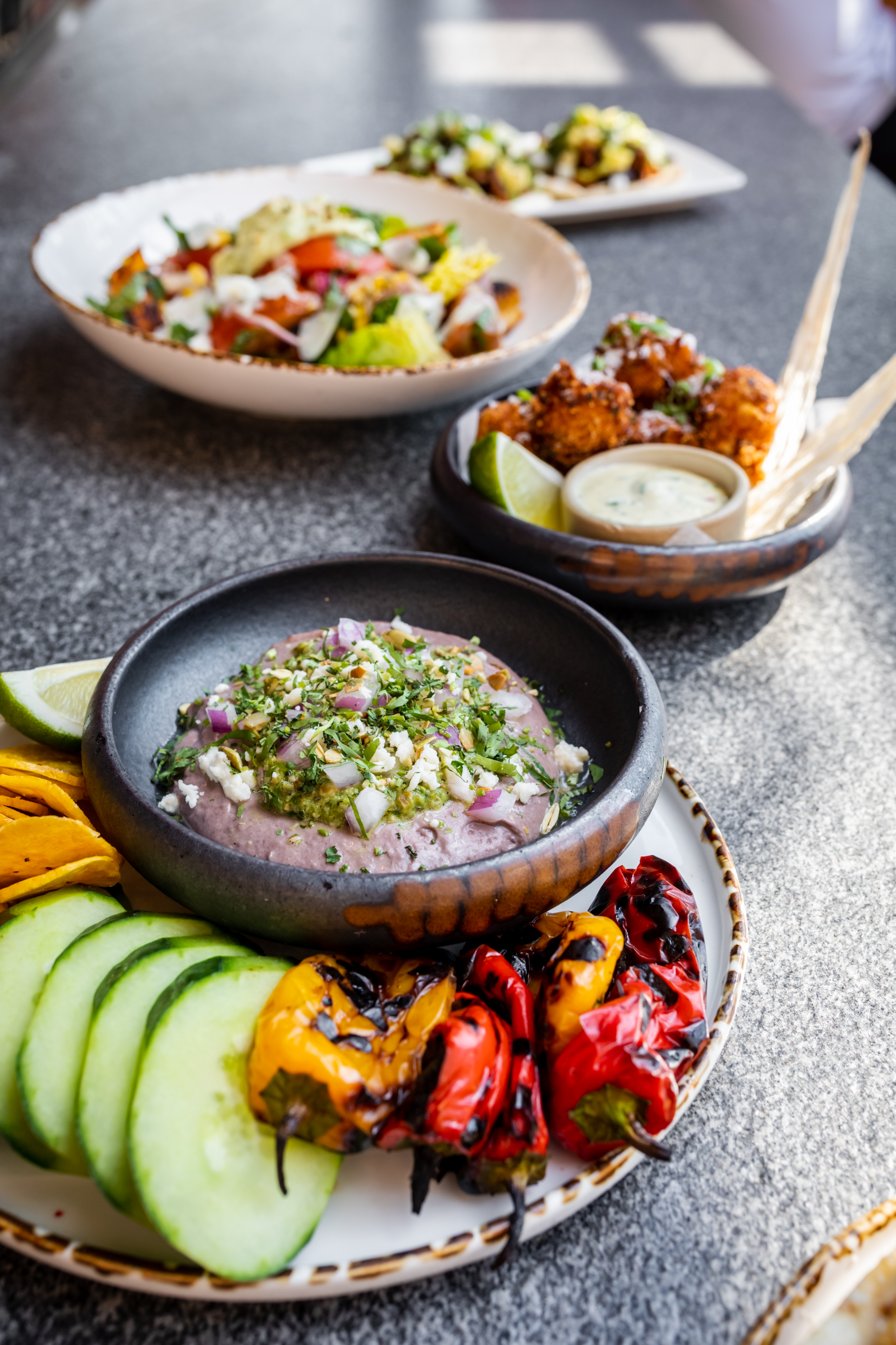 a bowl of food on a table