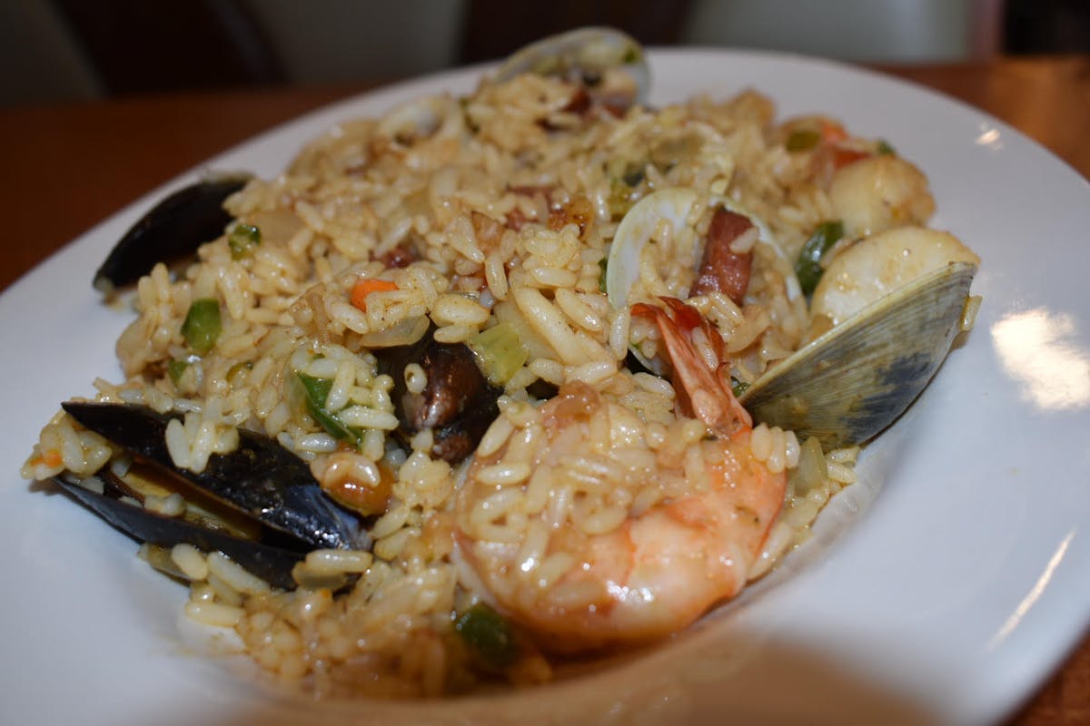 a close up of a plate of food