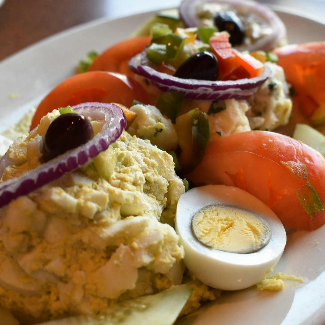 a plate of food