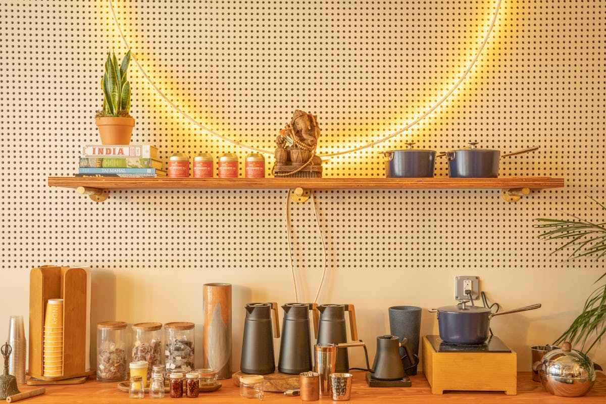close up of a counter