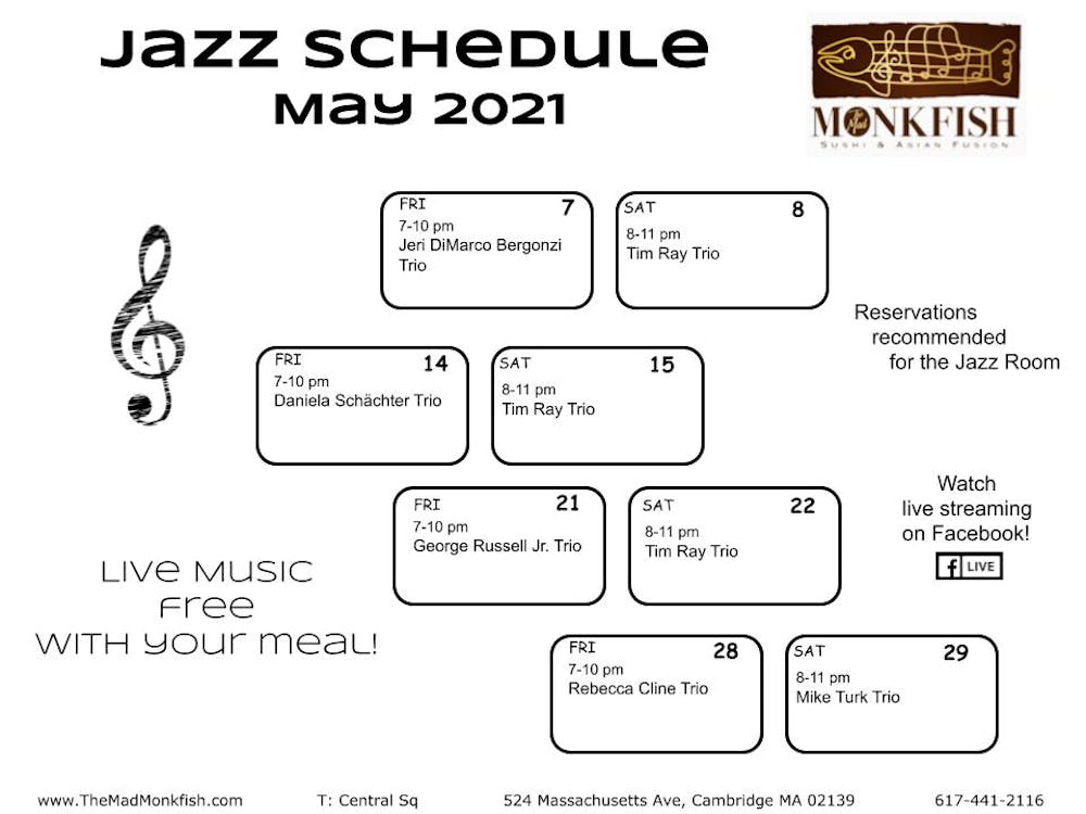 Jazz Schedule The Mad Monkfish in Cambridge, MA