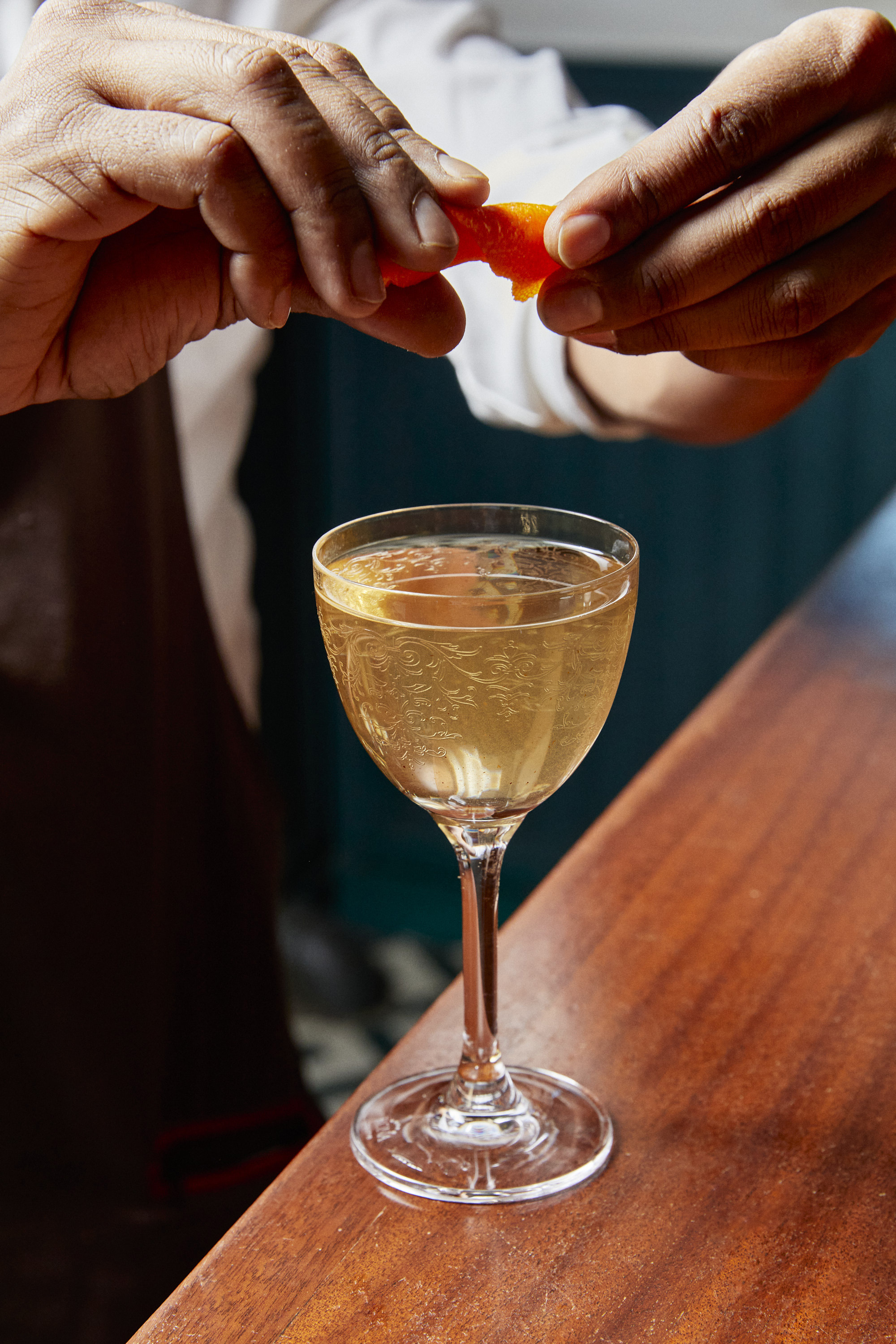 a close up of a glass of wine