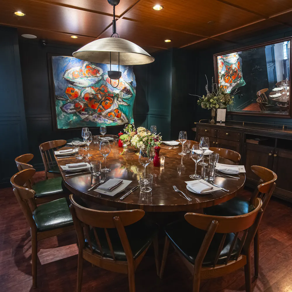 a dining room table