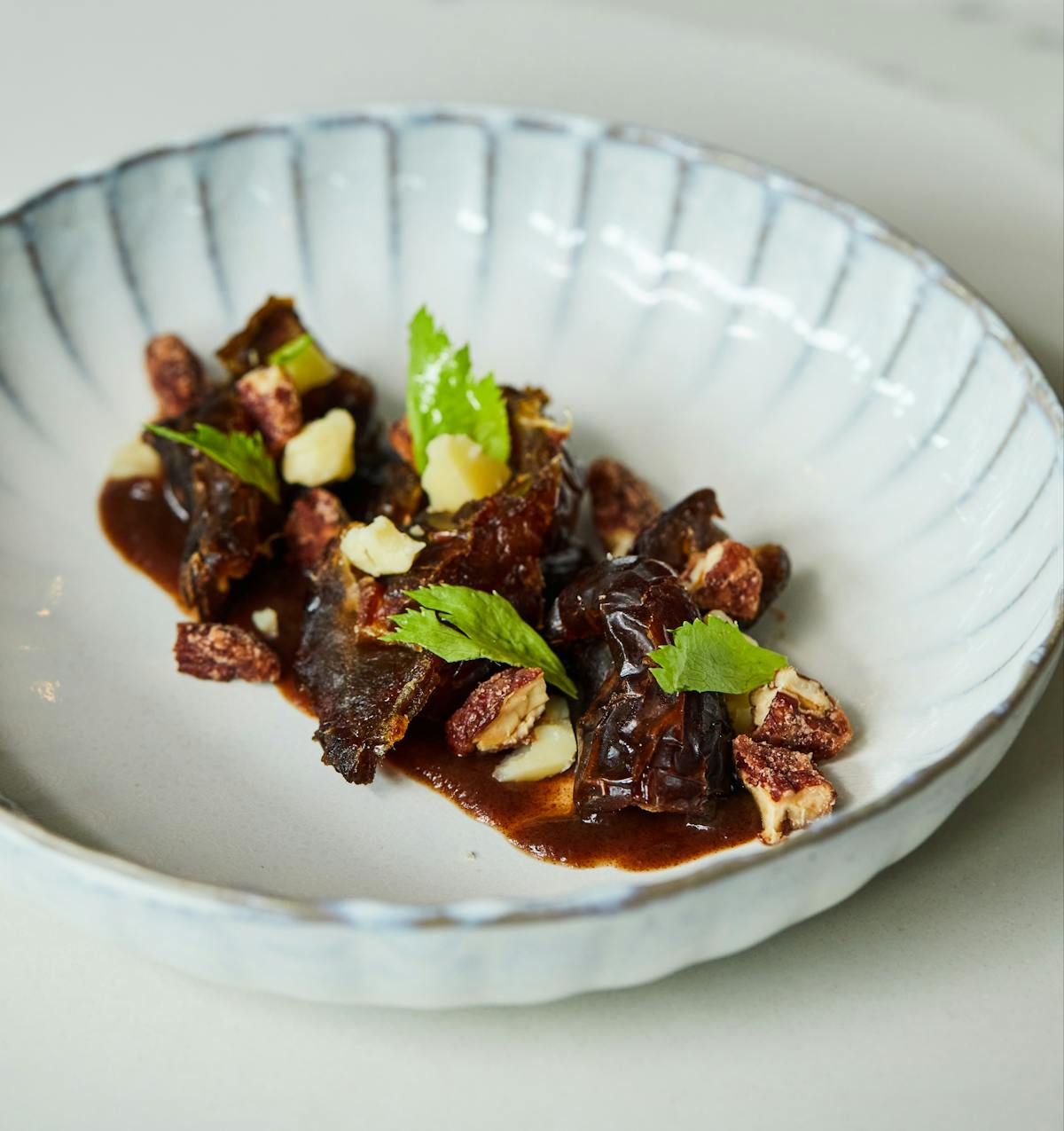 a plate of food on a table
