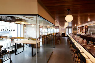 The dining room at Bar Volpe in South Boston