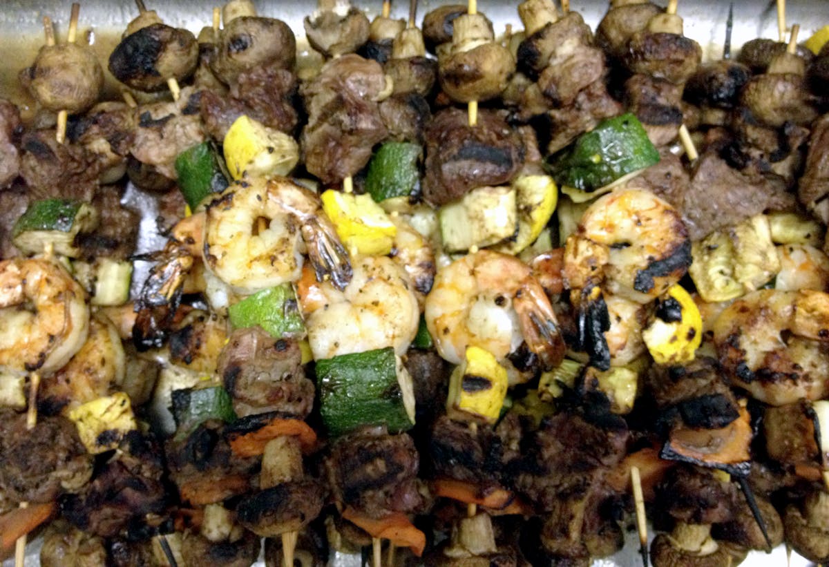 Shrimp & Beef Kabobs