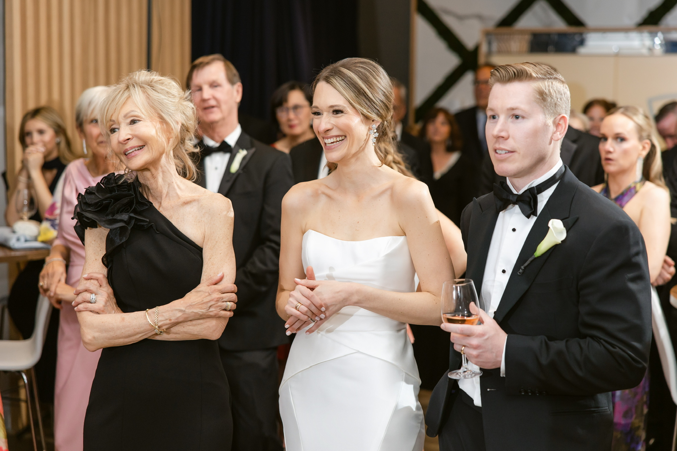 a group of people posing for the camera