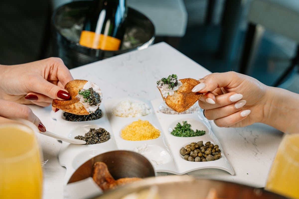 Caviar share platter