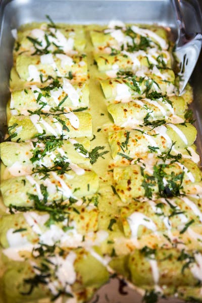 Enchiladas de Camaron Hugo's Mexican Restaurant in Houston, TX