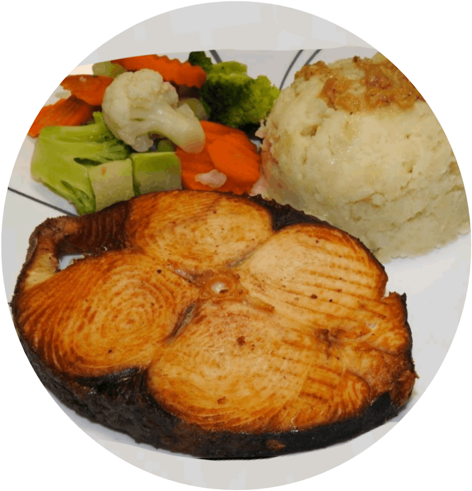 a plate of food