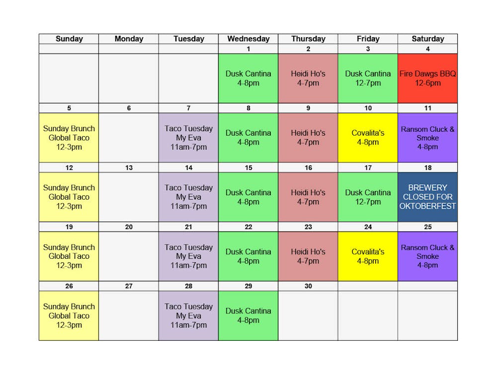 Duke Food Truck Calendar prntbl.concejomunicipaldechinu.gov.co