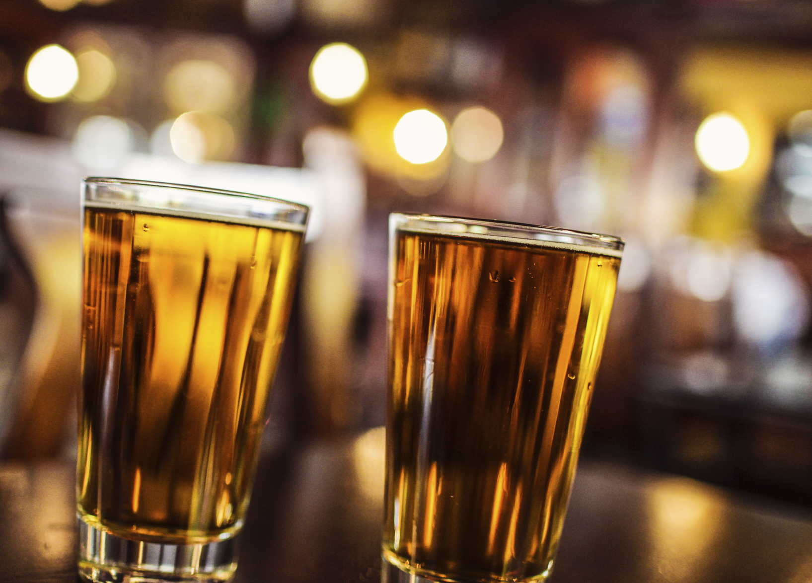 a glass mug