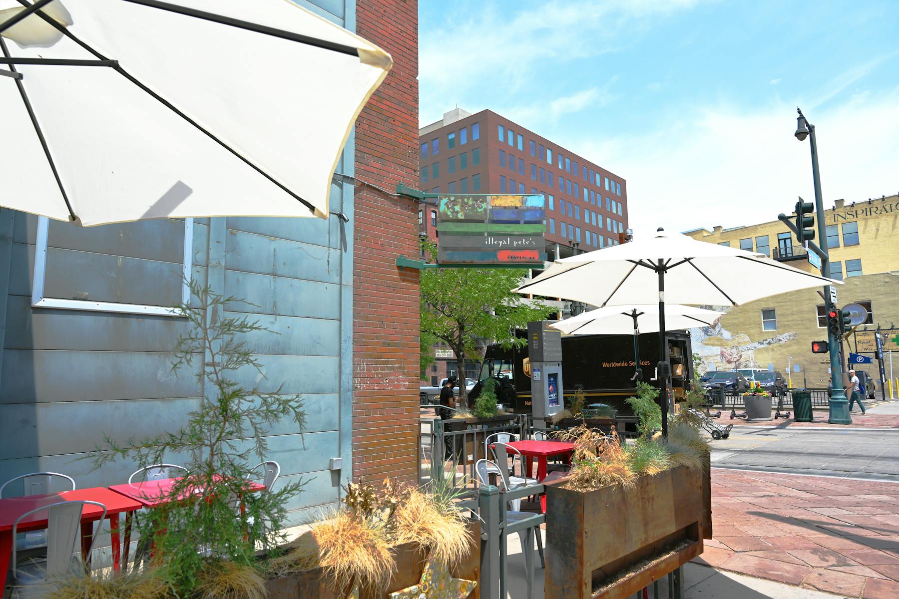 12497LoDo Patio w Hanging Flag Sign