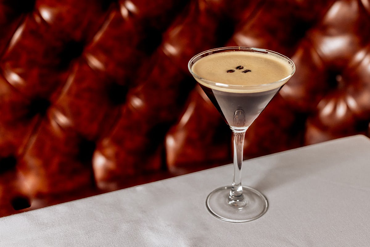 espresso martini on a table
