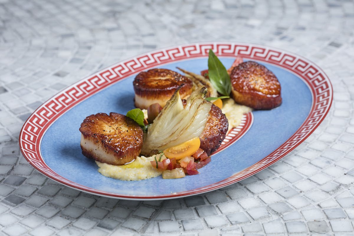 a plate of food on a table