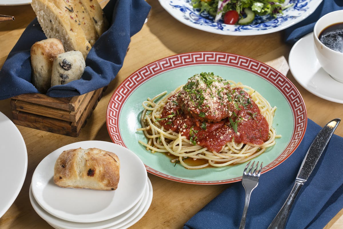 a plate of food on a table