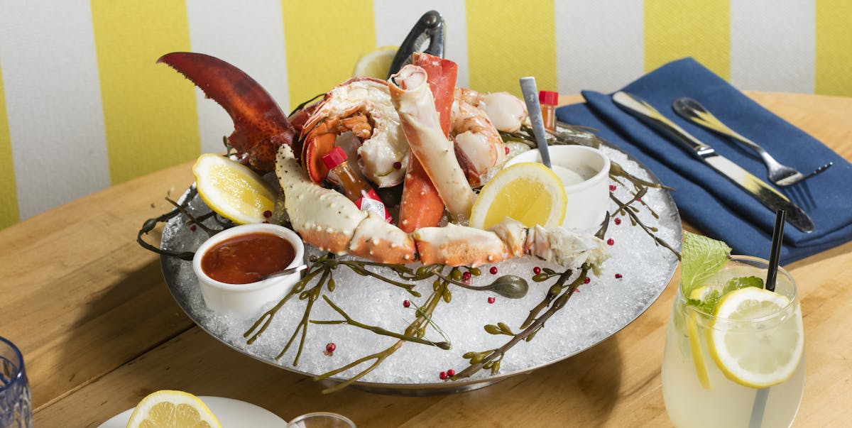 a plate of food on a table