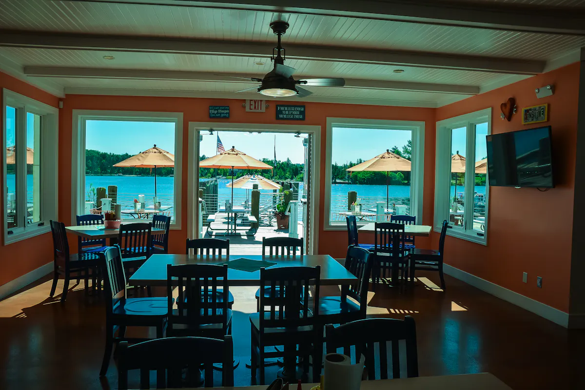 a restaurant in a beach
