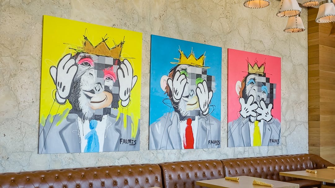 a graffiti covered wall