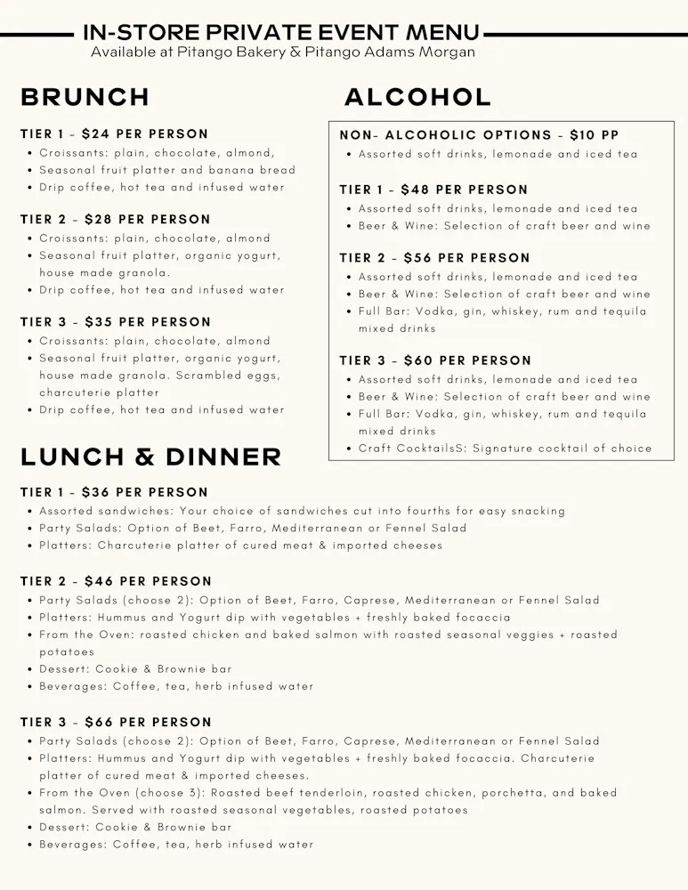 Private Events | Pitango Gelato in MD, DC & VA