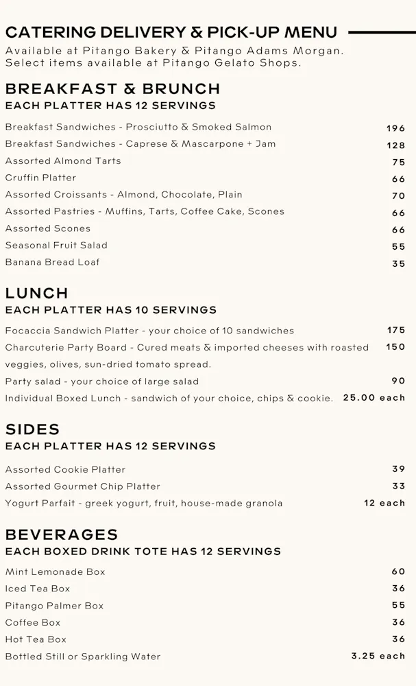 Pick-up & Delivery | Pitango Gelato in MD, DC & VA