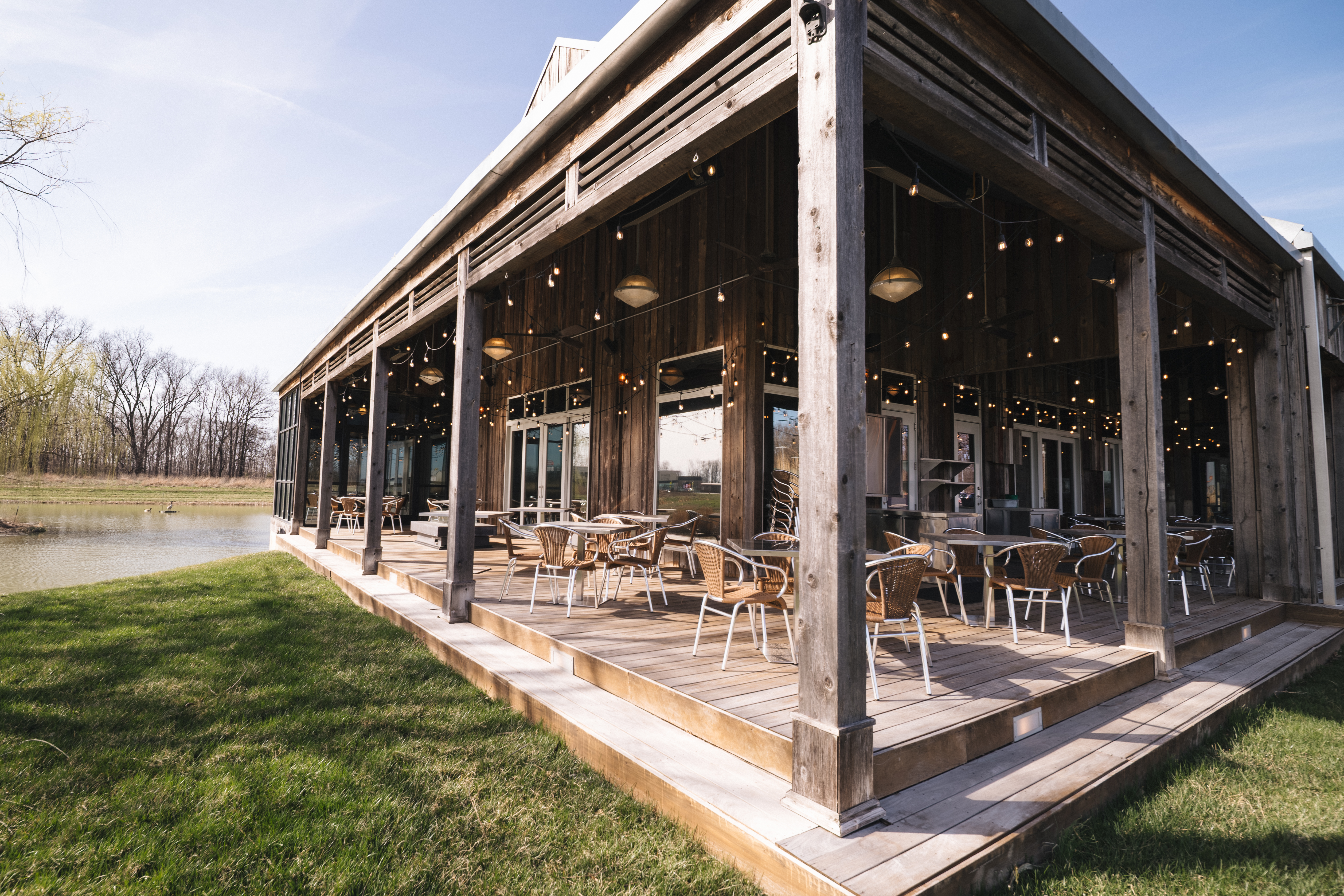 a train yard next to a building