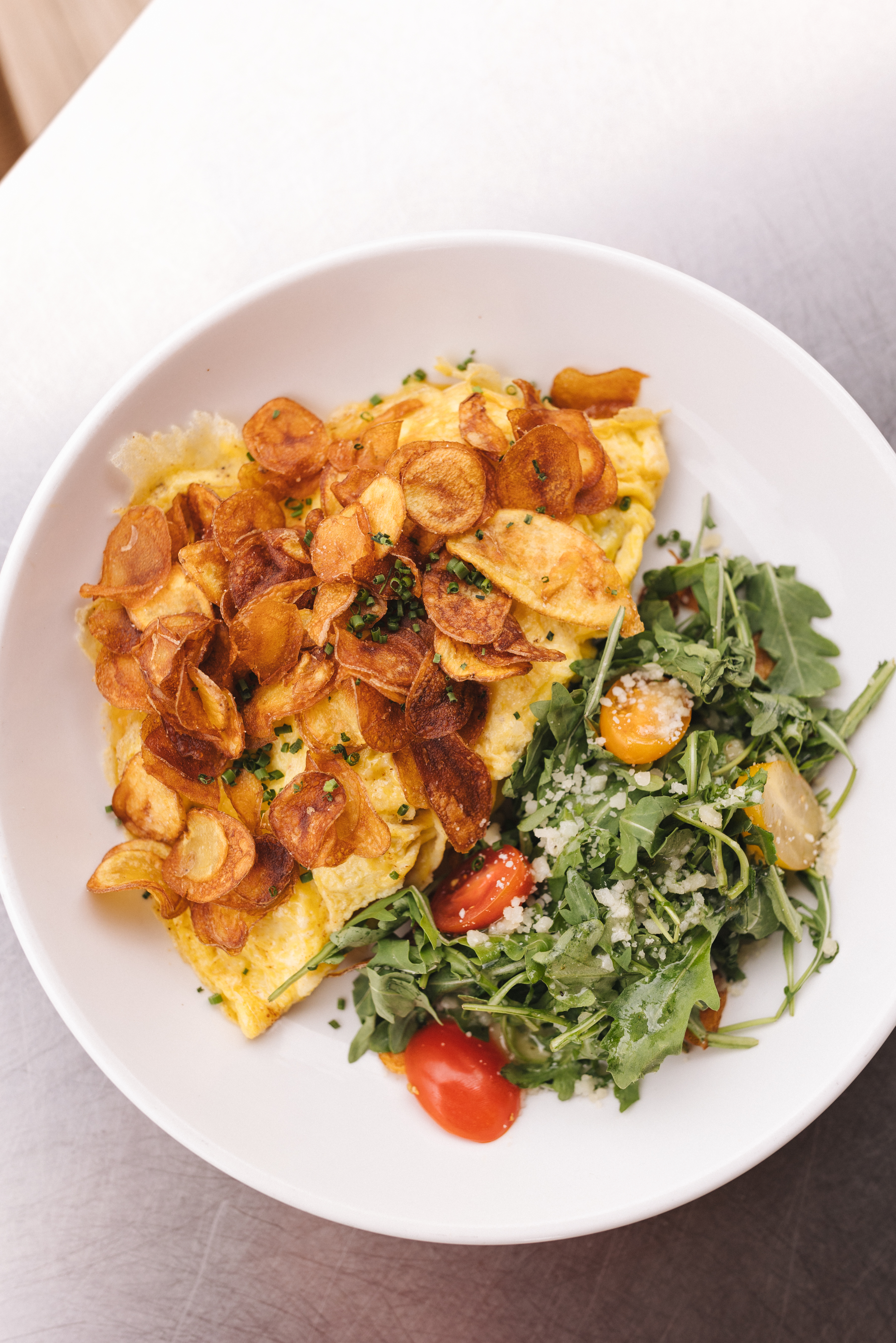 a plate of food on a table