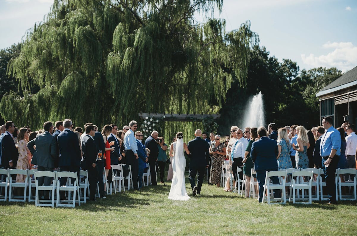 Front Porch Wedding by the Willow Tree