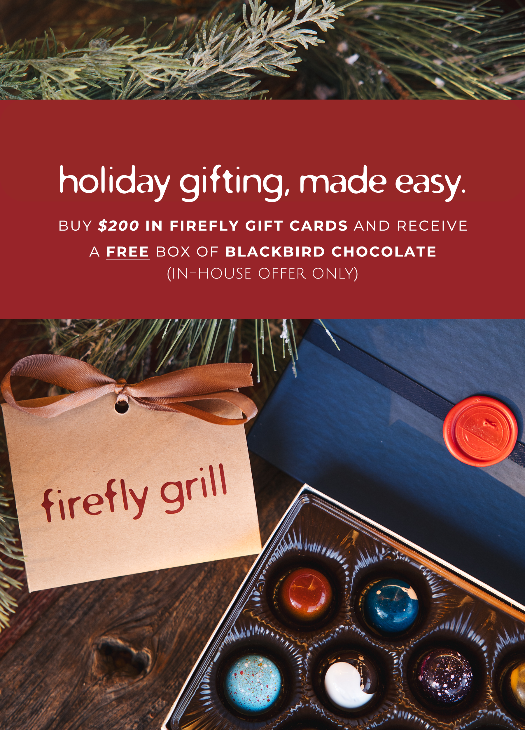 a gift box with a letter