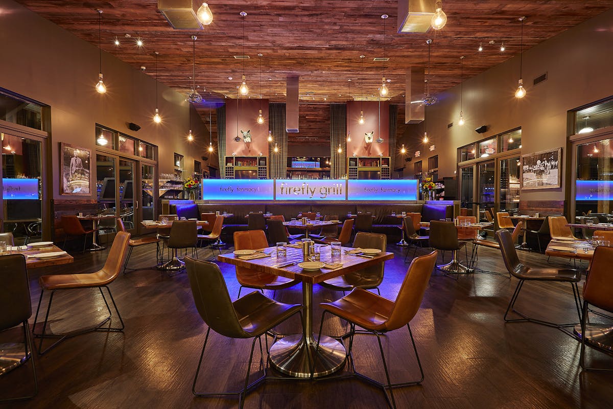the interior of the restaurant